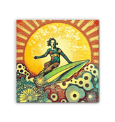 Surfing 1 14 Wrapped Canvas - Beyond T-shirts